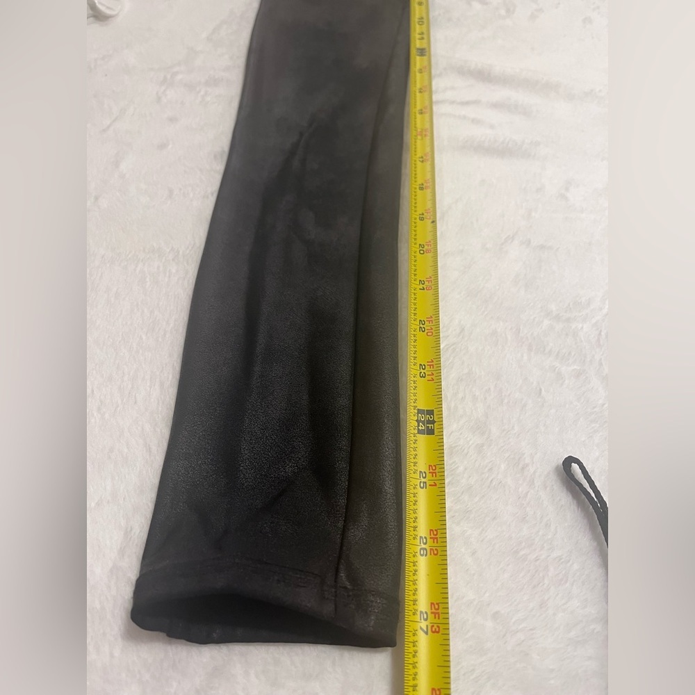SPANX Black/Faux Leather Leggings - Size Medium - Picture 8 of 9